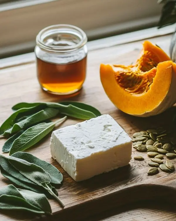 Feta fouettée Onctueuse avec Courge Butternut Rôtie 2 Les ingrédients pour Feta fouettée Onctueuse avec Courge Butternut Rôtie