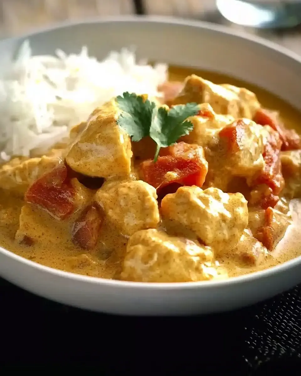 Poulet au Colombo Lait de Coco Parfumé 1 Poulet au colombo lait de coco