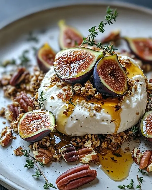Burrata sur Figues Rôties au Miel & au Thym 3 Recette Burrata sur Figues Rôties au Miel & au Thym