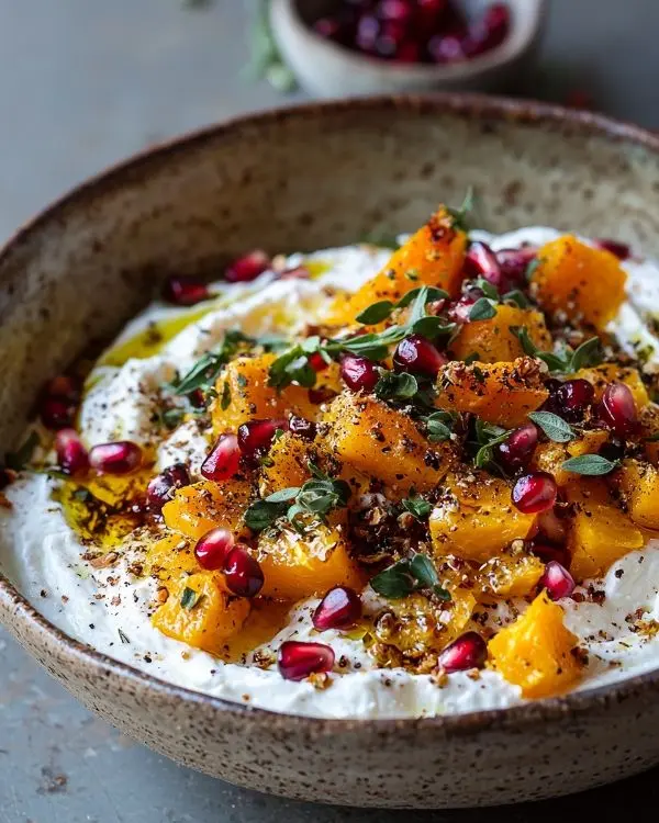 Feta Fouettée au Citron Confit, Courge Butternut Rôtie au Za'atar 3 Recette Feta Fouettée au Citron Confit