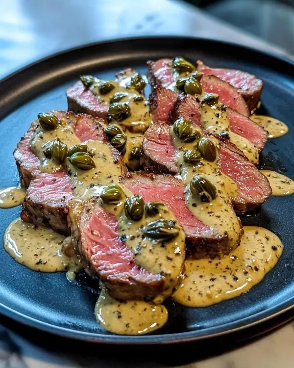 Tataki de Veau Sauce Vitello Tonnato & Câpres Frites 3 Recette Tataki de Veau Sauce Vitello Tonnato