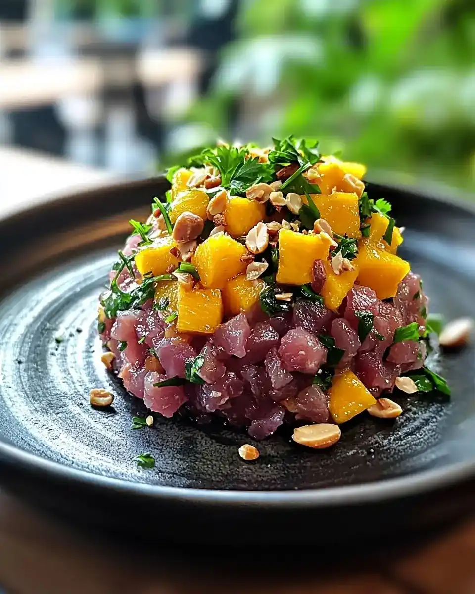 Tartare de Bœuf façon Thaï Explosif 1 Tartare de Bœuf façon Thaï