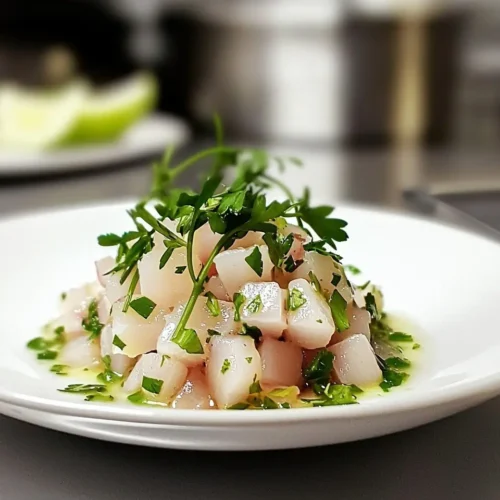 Tartare de Daurade Vinaigrette Litchi-Gingembre Exquis 5 Tartare de Daurade Vinaigrette Litchi-Gingembre
