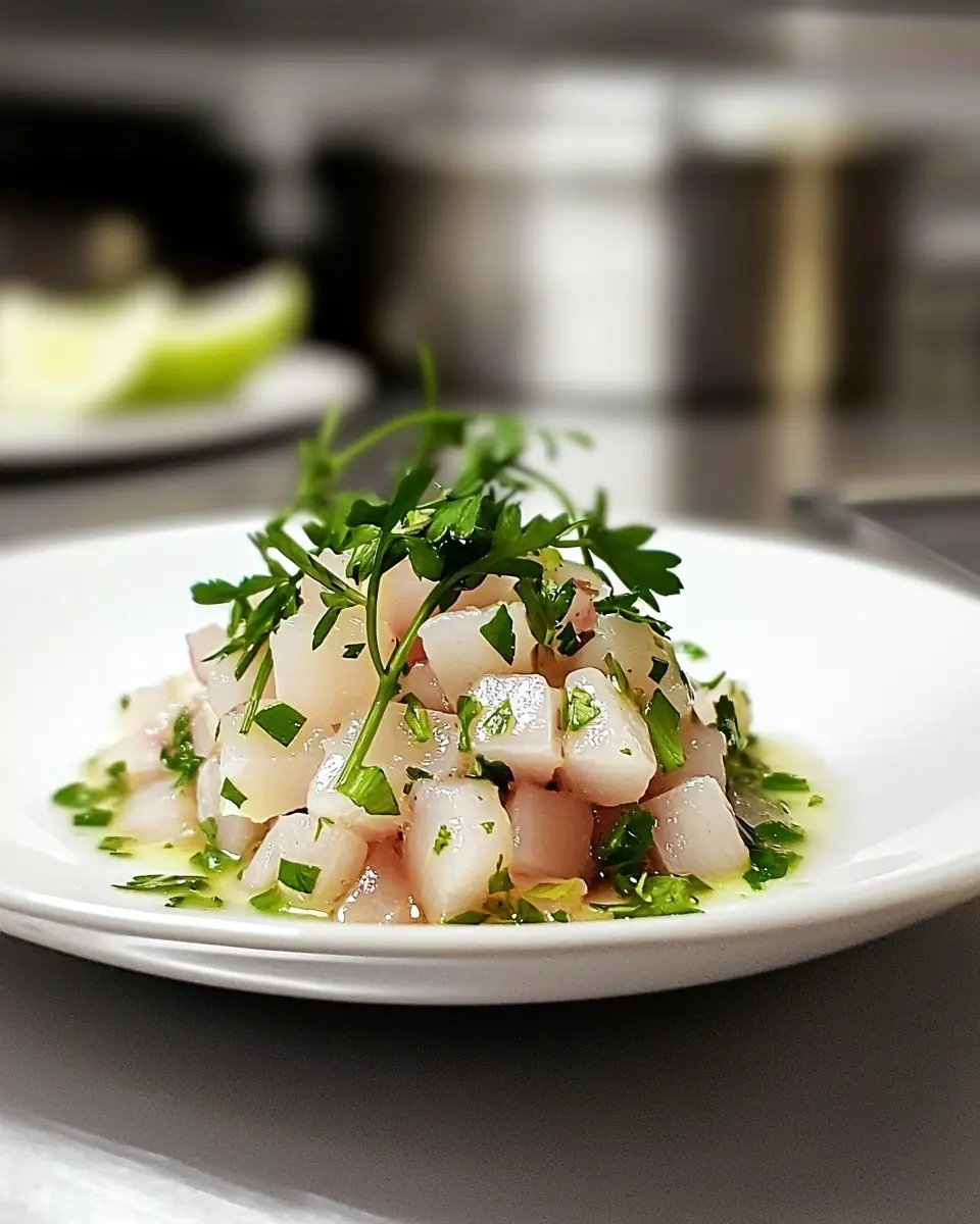 Tartare de Daurade Vinaigrette Litchi-Gingembre Exquis 1 Tartare de Daurade Vinaigrette Litchi-Gingembre