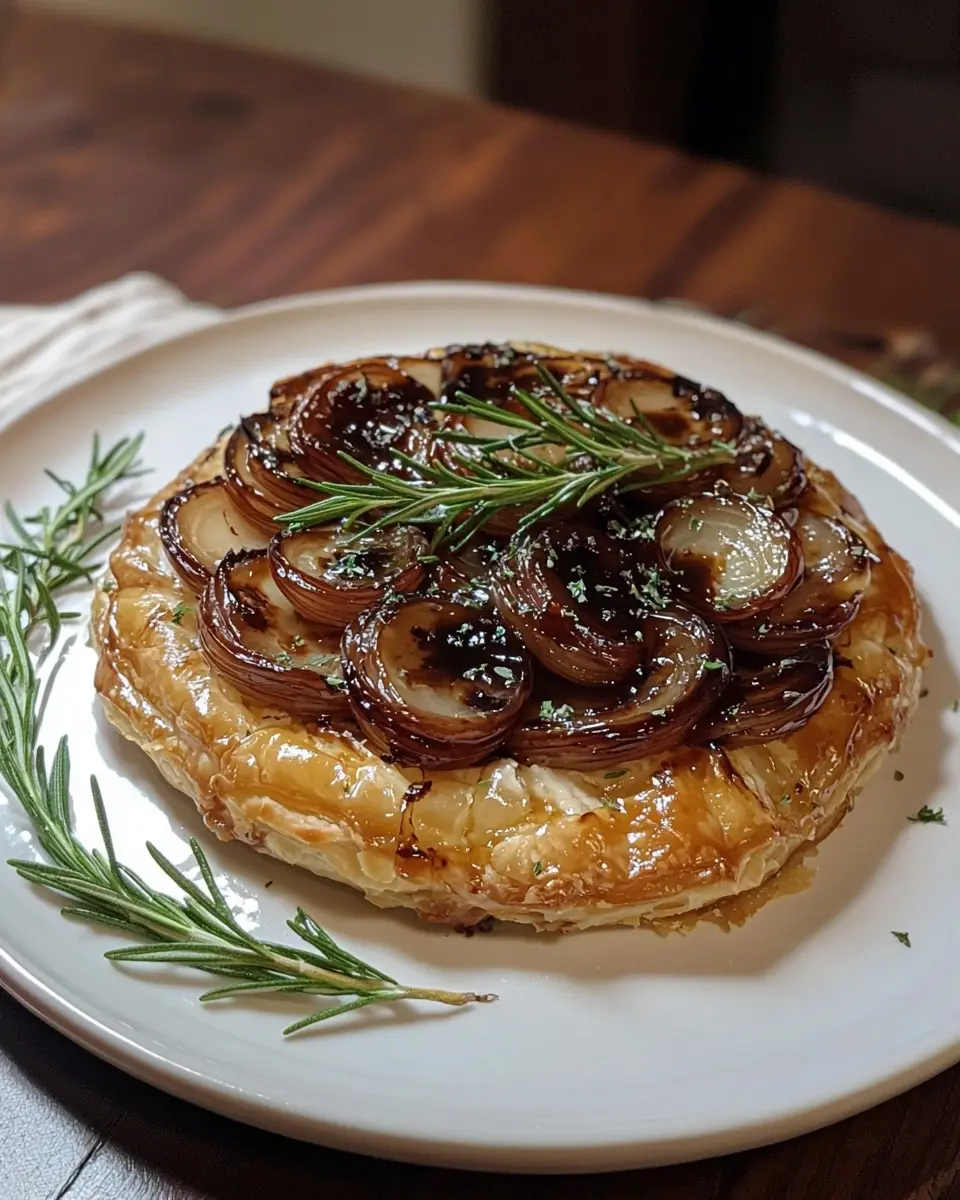 Tarte Tatin d'Échalotes Confites au Balsamique 1 Tarte Tatin d'Échalotes Confites au Balsamique