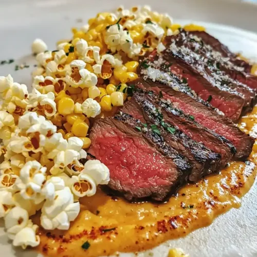 Tataki de Bœuf et Crème de Maïs Brûlé 5 Tataki de Bœuf et Crème de Maïs Brûlé