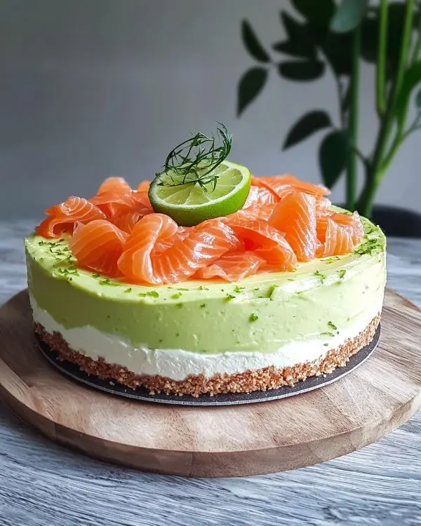 Cheesecake Salé sans Cuisson 4 Cheesecake salé sans cuisson à l'avocat et citron vert