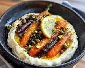 Feta Fouettée au Citron Confit et Carottes