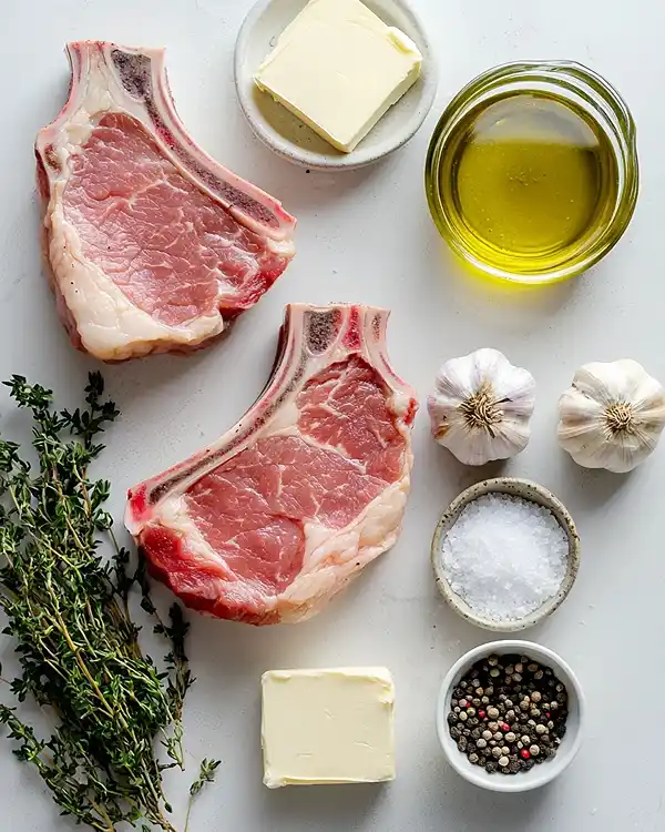 Recette Côte de Veau à la Poêle 2 Les ingrédients pour Côte de Veau à la Poêle
