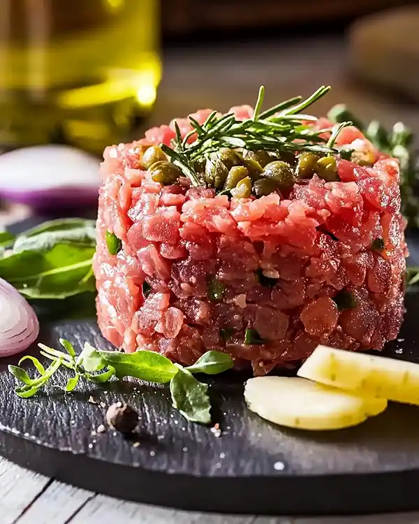 Ma Recette Tartare de Bœuf à l'Italienne