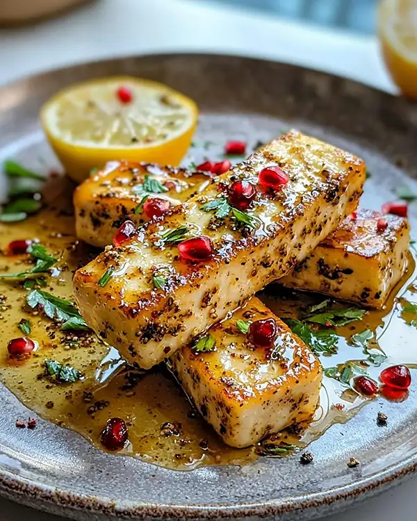 Recette Tataki de Halloumi Laqué au Miel
