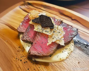 Tataki de Bœuf Sauce Cacio e Pepe