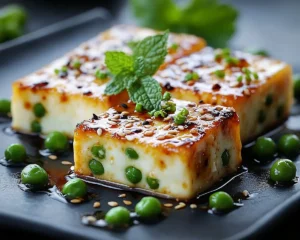 Tataki de Halloumi Laqué Soja-Érable