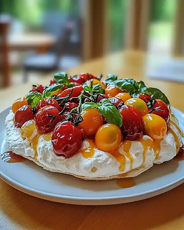 Pavlova Salée Croustillante 2 Pavlova Salée avec meringue