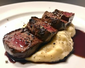 Tataki de Cerf (ou Bœuf) au Cacao