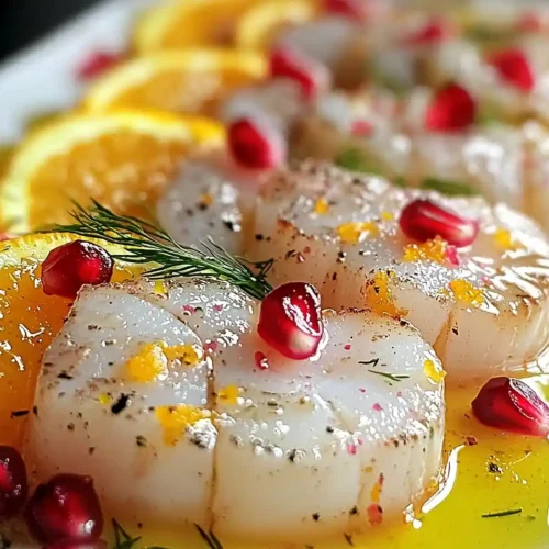 Carpaccio de Saint-Jacques Vinaigrette Agrumes 3 Carpaccio de Saint-Jacques Vinaigrette Agrumes