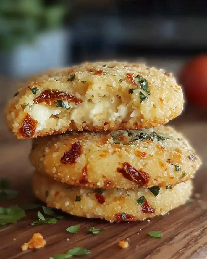 Cookie Salé au Parmesan, Tomates Séchées & Cœur Mozzarella