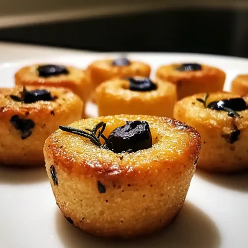 Financiers Salés aux Olives Noires