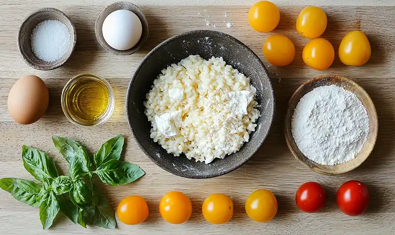 Arancini Cœur Burrata 3 Les ingrédients pour Arancini