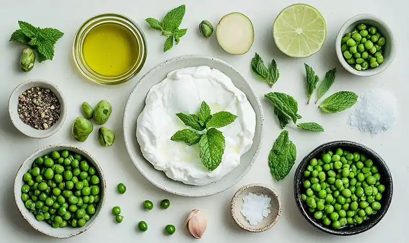 Les ingrédients pour Burrata sur Velouté Glacé
