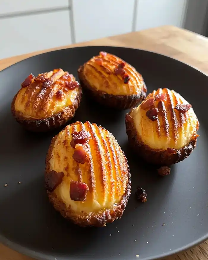 Madeleine Salée au Comté avec cœur coulant au confit d'oignons