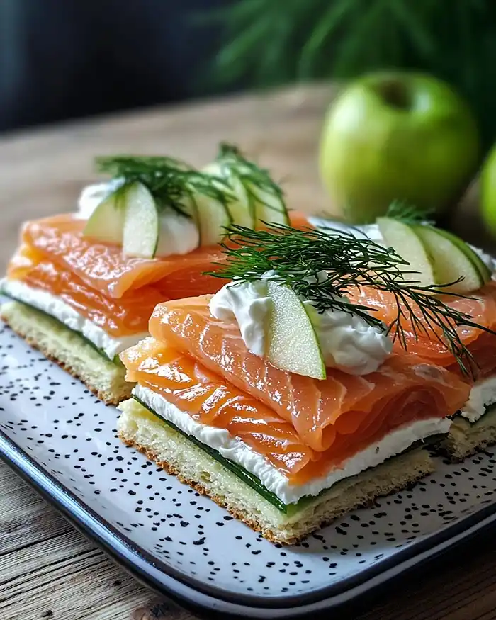 Recette Mille-Feuille de Saumon Gravlax