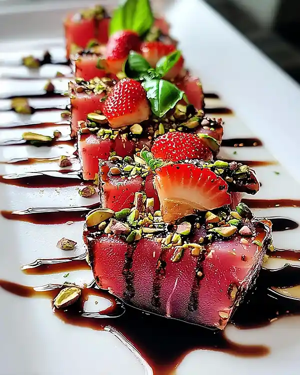Recette Tataki de Thon Rouge Vierge de Fraises