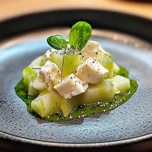Tartare de Daurade à la Pomme Verte 3 Tartare de Daurade à la Pomme Verte