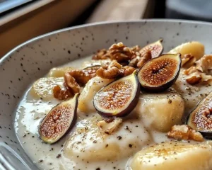 Gnocchis Poêlés Crème de Gorgonzola et Figues Rôties