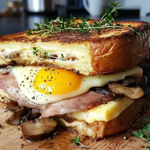 Croque-Monsieur Perdu au Confit de Canard 2 Recette Croque-Monsieur Perdu au Confit de Canard