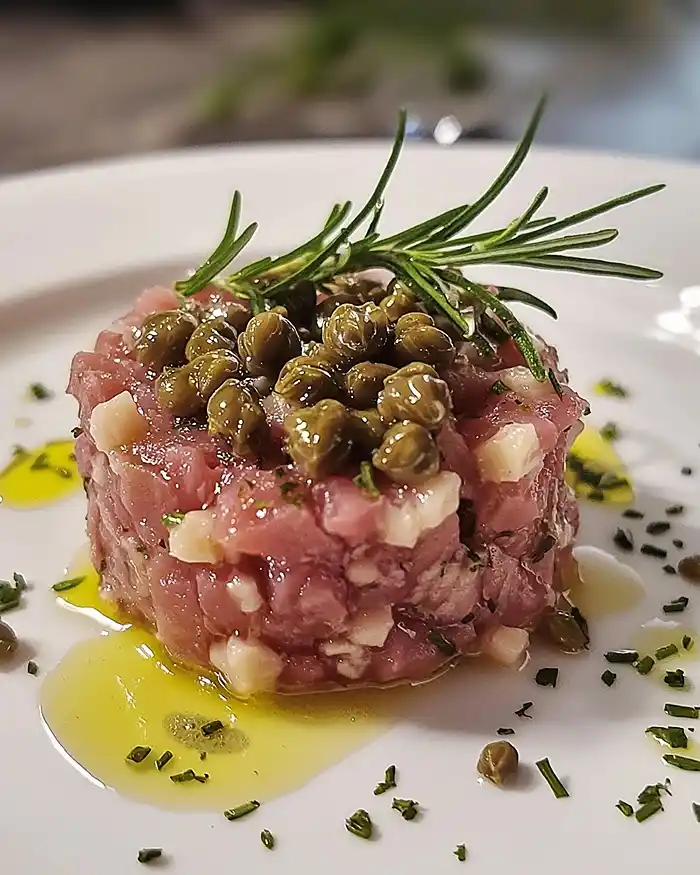 Recette Tartare de Veau Façon Vitello Tonnato