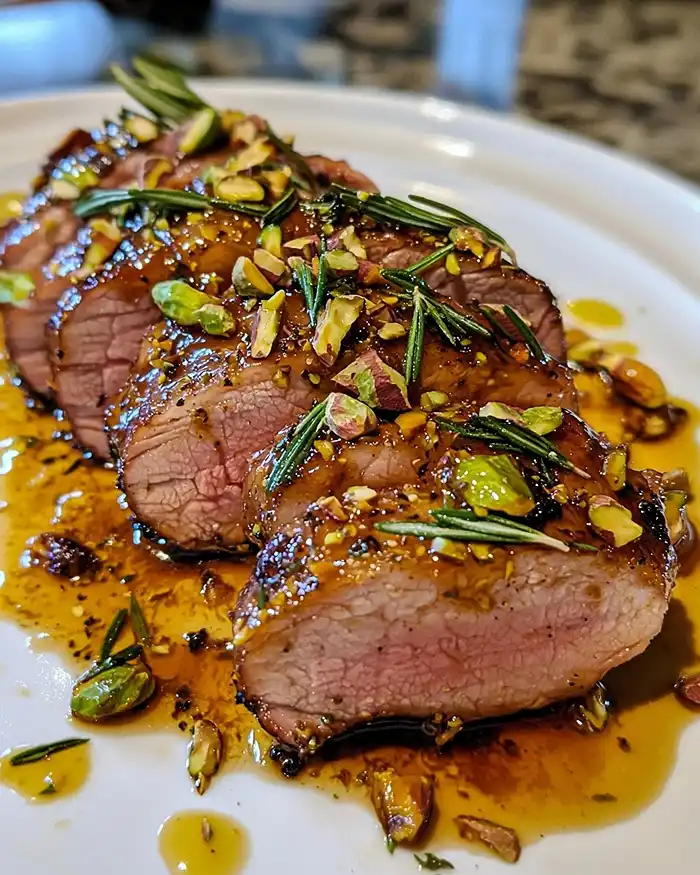 Tataki de Filet Mignon de Bœuf Laqué Abricot-Romarin 5 Tataki de Filet Mignon de Bœuf