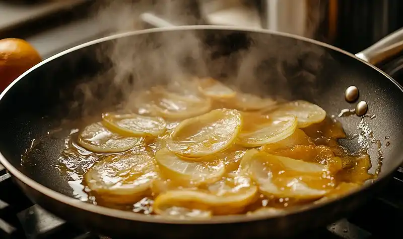 Cuisson Tarte Tatin de Fenouil Confit à l'Orange