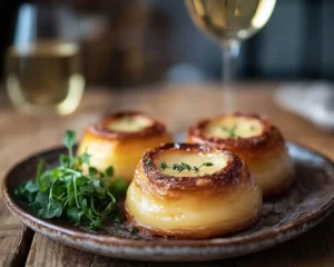 Recette Cannelé Salé au Comté & Thym, Cœur Coulant au Confit d'Oignons