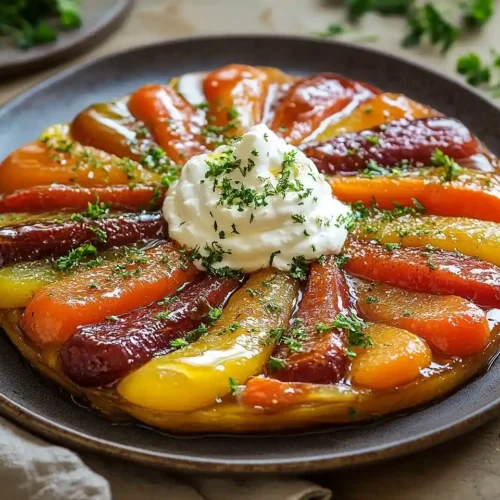 Tarte Tatin de Carottes Multicolores au Cumin & Orange 2 Recette Tarte Tatin de Carottes Multicolores au Cumin