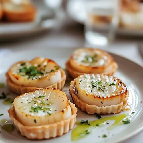 Recette Tartelettes Fines aux Saint-Jacques et Fondue de Poireaux