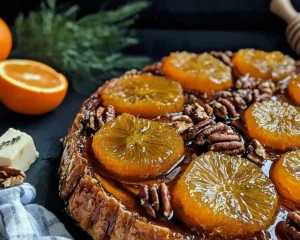 Tarte Tatin de Fenouil Confit à l'Orange et Chèvre Cendré & Noix