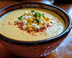 Velouté Glacé de Maïs au Lait de Coco
