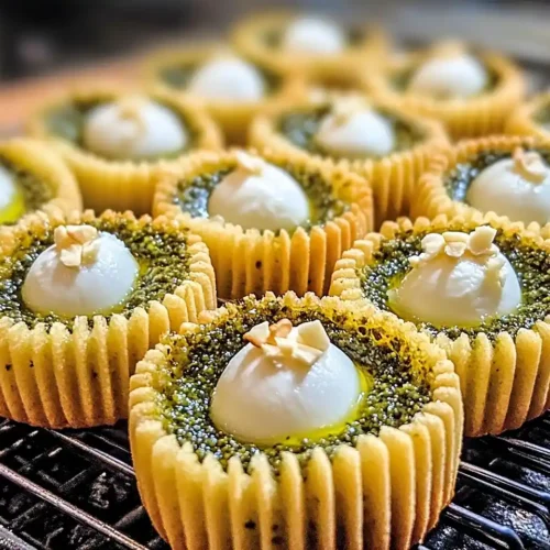 Madeleines au Pesto, Cœur Coulant de Mozzarella & Pignons