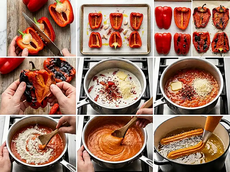 Préparation de la Recette Churros Salés au Parmesan & Piment d'Espelette