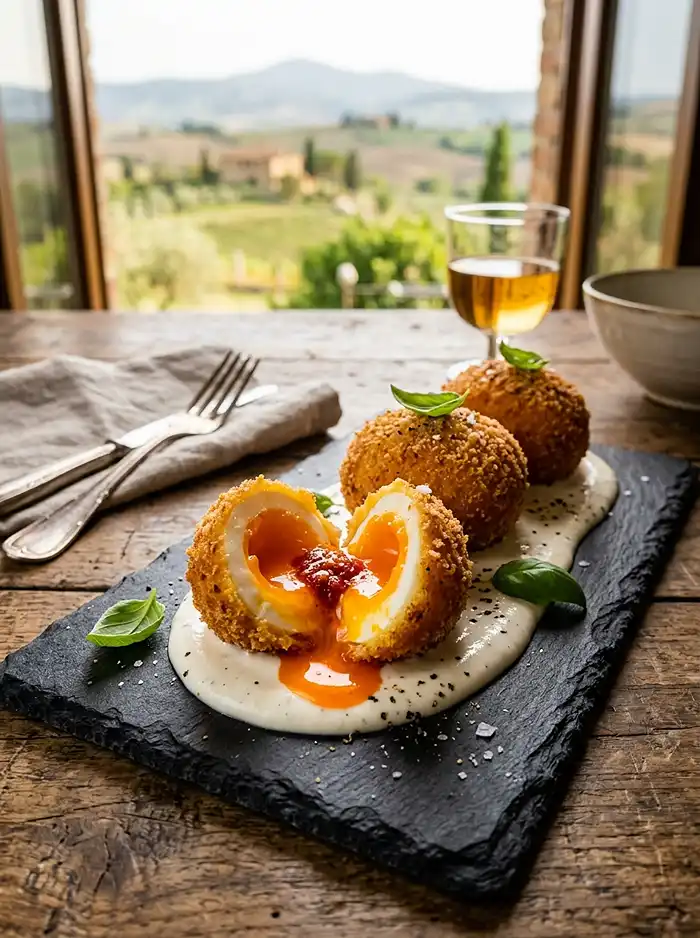 Recette Œuf Mollet Pané à la Polenta