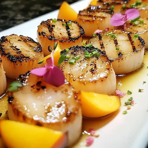 Tataki de Saint-Jacques et Nectarines Grillées 2 Tataki de Saint-Jacques et Nectarines Grillées