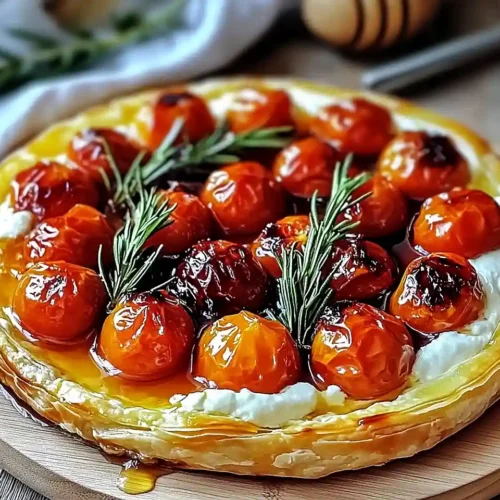 Tatin de Tomates Cerises Confites au Romarin & Burrata Fumée 2 Tatin de Tomates Cerises Confites au Romarin & Burrata Fumée