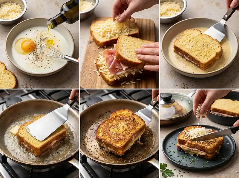Pain Perdu Salé Façon Croque 4 Comment preparer Pain Perdu Salé Façon Croque Truffe & Comté