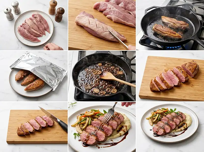 Aiguillettes de Canard à la Poêle 4 Comment preparer recette aiguillettes de canard à la poêle