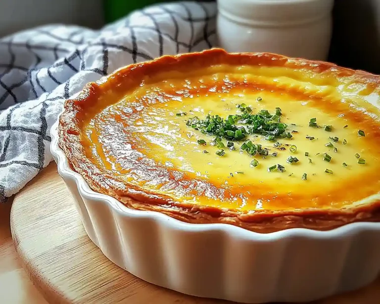 Flan Pâtissier Salé au Comté 18 Mois, Poireaux Confits & Poivre de Timut