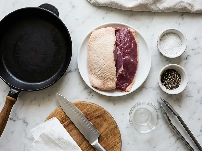 Cuisson Magret de Canard à la Poêle 3 Les ingrédients pour cuisson magret de canard à la poêle