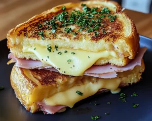 Pain Perdu Salé Façon Croque Truffe & Comté