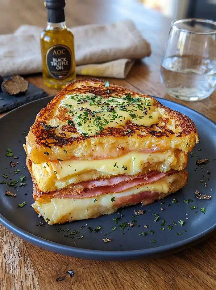Pain Perdu Salé Façon Croque 5 Recette Pain Perdu Salé Façon Croque Truffe & Comté