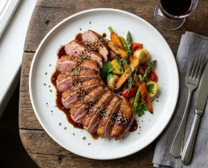 recette aiguillettes de canard à la poêle